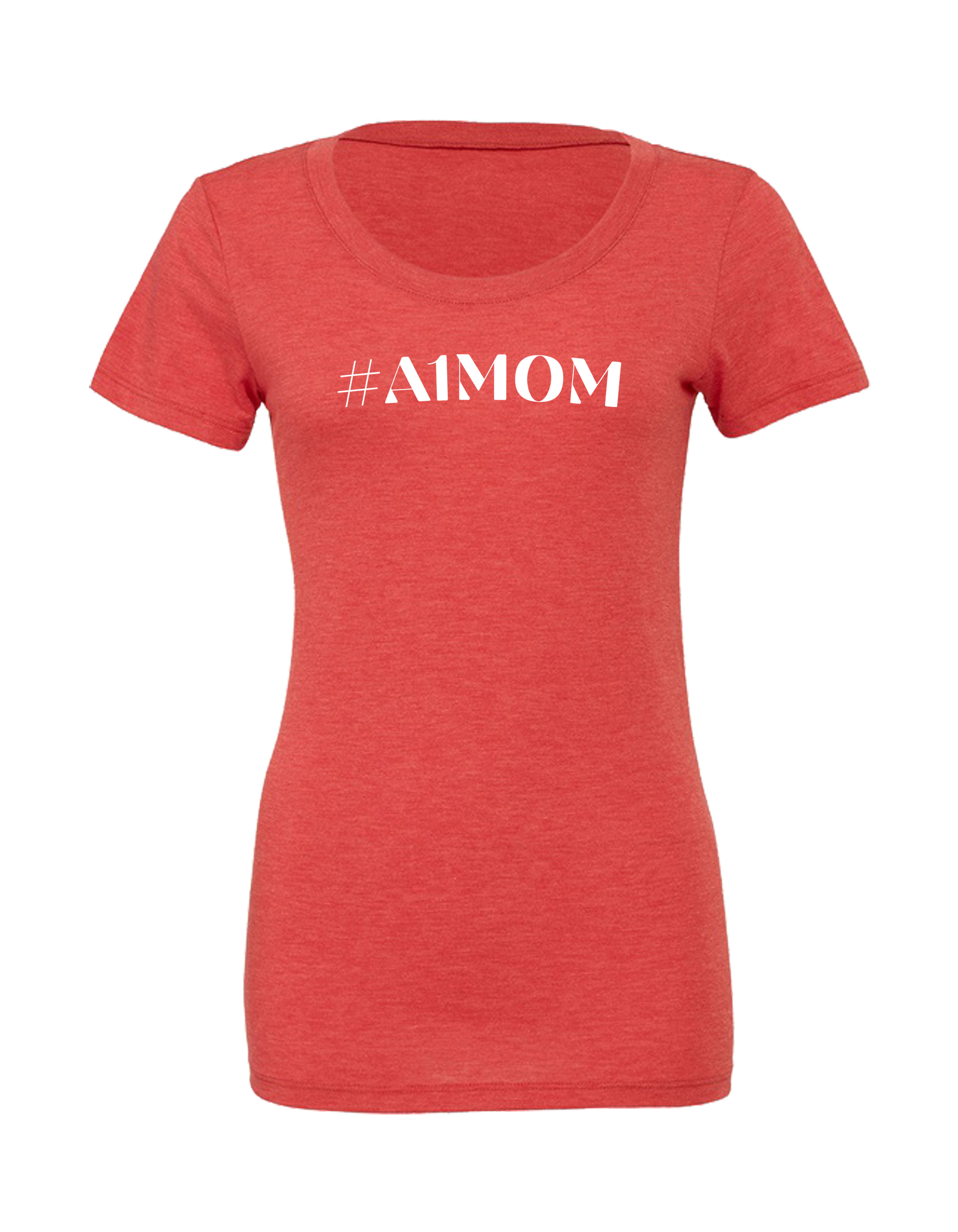 #A1MOM - Red & White Tee